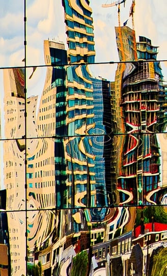 Rotterdam city reflection 2