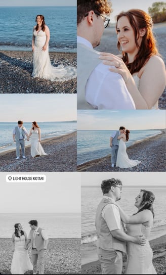 wedding moments at beach