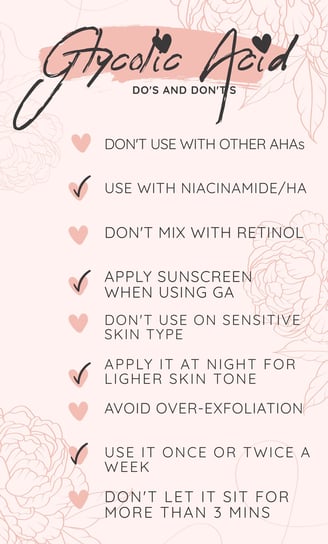 glycolic acid do's and dont's