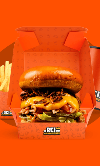 logo I Identidade Visual I o Rei Do Hamburguer