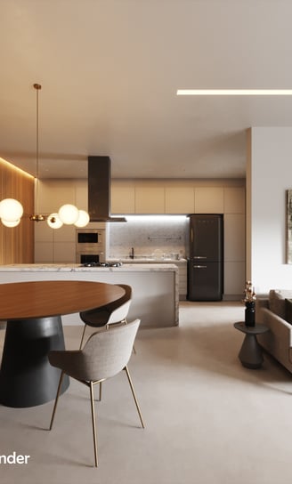 Modern apartment with contemporary decoration