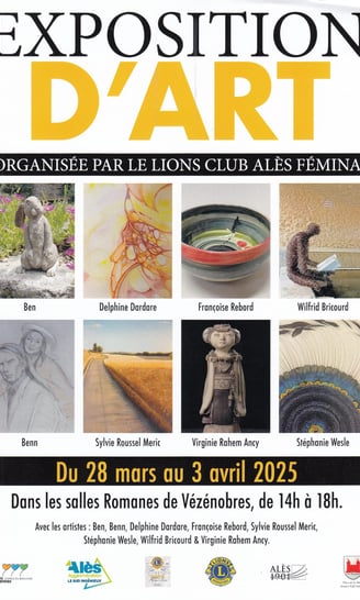 Exposition art Vézénobres Lions club Alès 