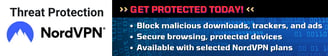 NordVPN Threat Protection Banner Ad