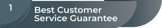 a man in a suit and tie with the words best customer satisfaction guarantee
