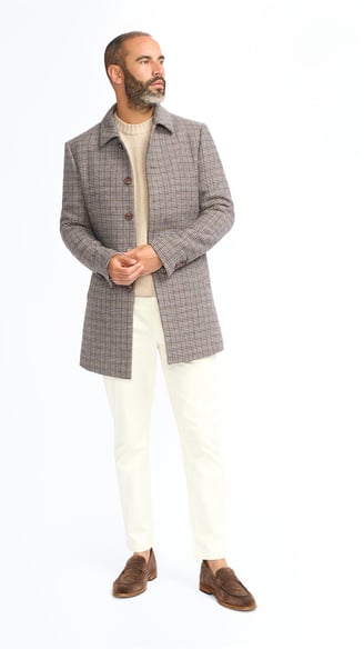 Cappotto a quadri cavani