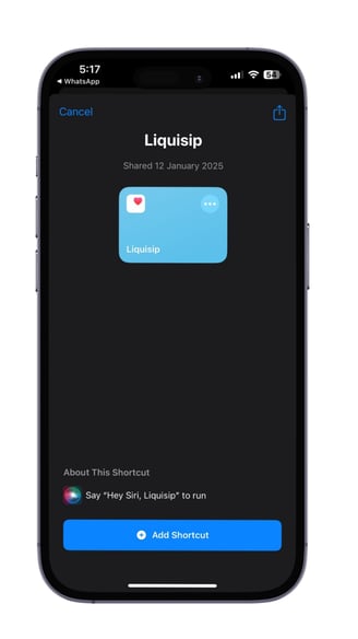 Liquisip water tracker app