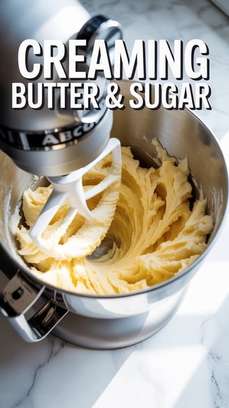 creaming butter and sugar