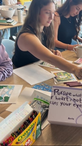 creative wellness workshop in London for colouring