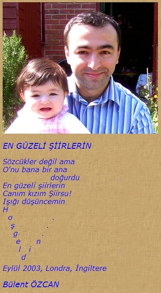 En Güzeli Şiirlerin, Kızım Şiirsu'ya, Şiir, Bülent Özcan