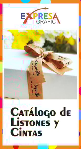catalogo de listones y cinta personalizable