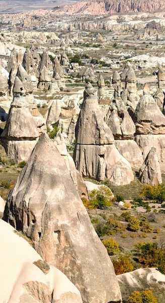 Beautifull Mountains and rock's view in Cappadocia, Turkey