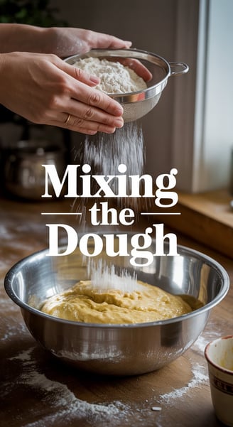 mixing the dough