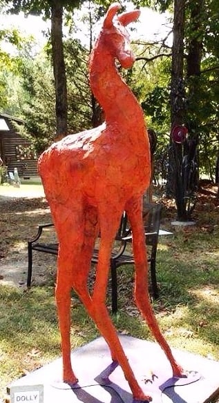 Dolly Llama private collection Danville VA, sculpture by Jeff Hackney