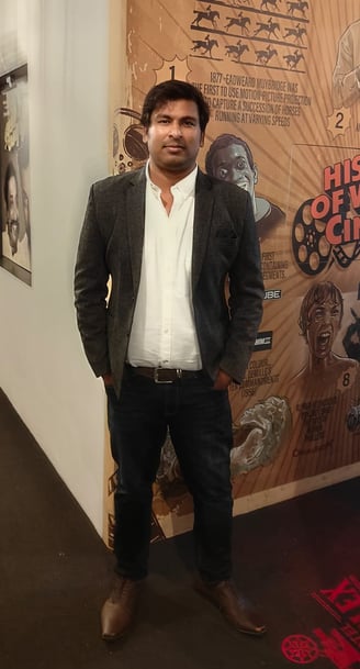 a man posing