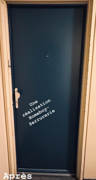 Porte blindée 3 points vue extérieure installée à Marseille 13016 pour une sécurité optimale