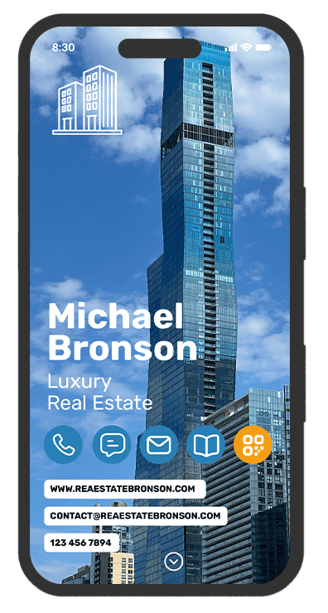 digital business card for real estate agent