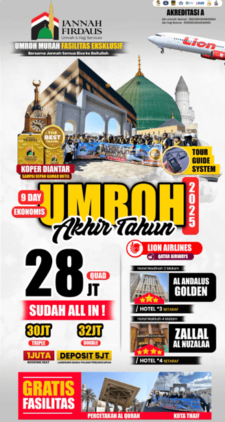 Paket Ekonomis Jannah Firdaus Akhir Tahun 2025
