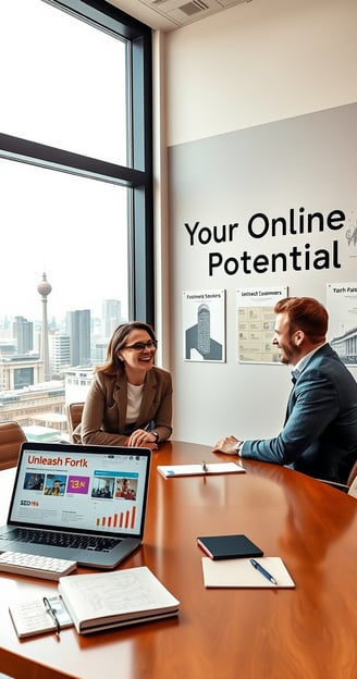 Webdesign Beratung mit Kunde in Frankfurt am Main