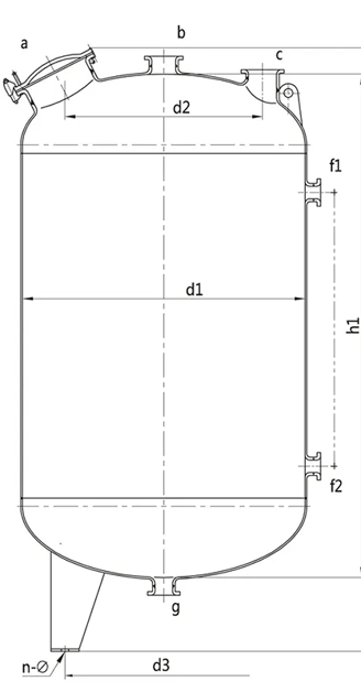 glass lined chemical reactor / vessel / storage tanks