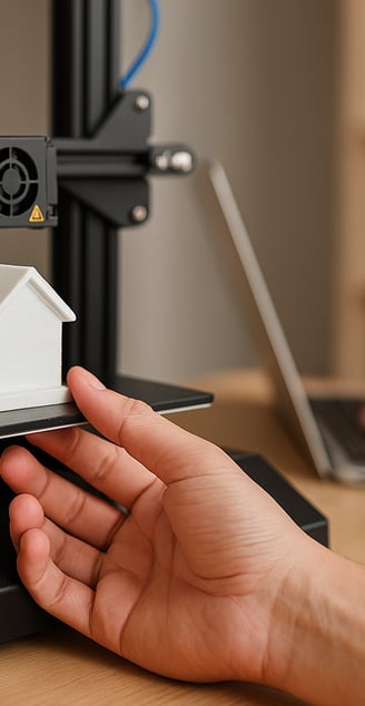 Protótipo criado com impressão 3D por pequeno negócio