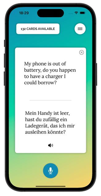 Say What App Translation Sample