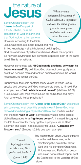 The Nature Of Jesus