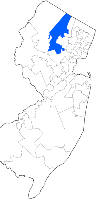 NJ Map with LD 25 in blue