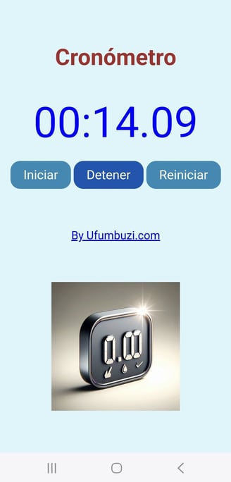 Captura de pantalla 2 de la aplicación cronómetro web