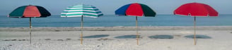 Beach Umbrellas on Crescent Beach Siesta Key