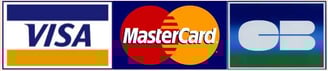 Paiement par carte bancaire - logos de cartes bancaires