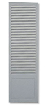 Combination style exterior shutter