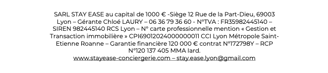 Informations société STAY EASE