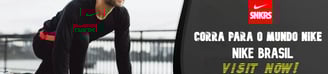 a man in a black shirt and a black and words, corra para o mundo Nike - visit now - Nike Brasil