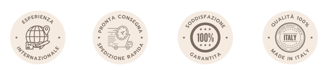 Trust badge per Consegna rapida, qualità made in italy