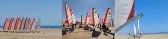 Chars à voile au Festi'Vagues 2025