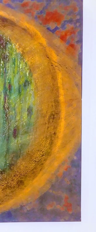 EARTH SECTIONS SERIE/ Glory to the Green/400 euro/120x130 Acrylic on canvas, mixed media/2018