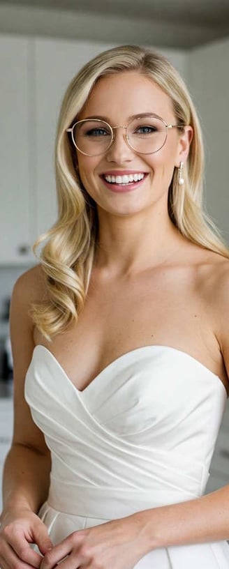 Attractive Daughter in Prom Dress