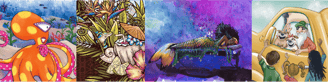 Collection of illustrations by New Orleans illustrator Melissa Vandiver.