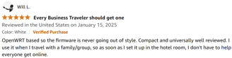5 star positive review of gl .inet opal portable wifi compact and ease of setup
