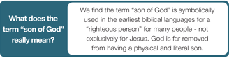 What does the term son of God really mean