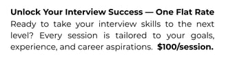 $100 per session for mock interview