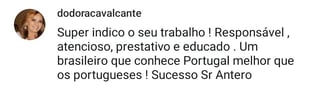 Opinião de cliente sobre o serviço da Jornada o Sol