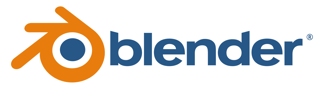 Blender logo, 3D animation and design software run by the Blender Project