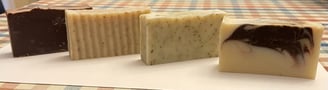 100 g natural soap bars, peppermint, lemon, cinnamon, lavender