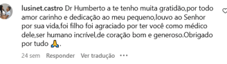 Depoimento sobre o Dr. Humberto Forte Cirurgião Pediátrico em Fortaleza