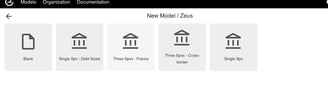 Application de modélisation financière Peerception : création avec un template