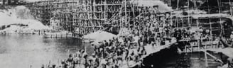 POW's building a Bridge in 1943, part of the Burma Death Railway, Thailand, 2024 from Toursofwar.com