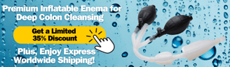 35% discount on inflatable enema baner