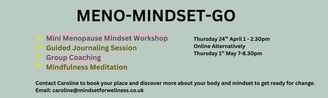 mini menopause course offer