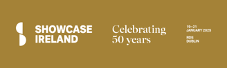 Banner for Showcase Ireland, celebrating 50 years. Event dates are 19–21 January 2025, at RDS Dublin